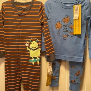 Set of 2 pairs of Baby Boy Pajamas-  BRAND NEW